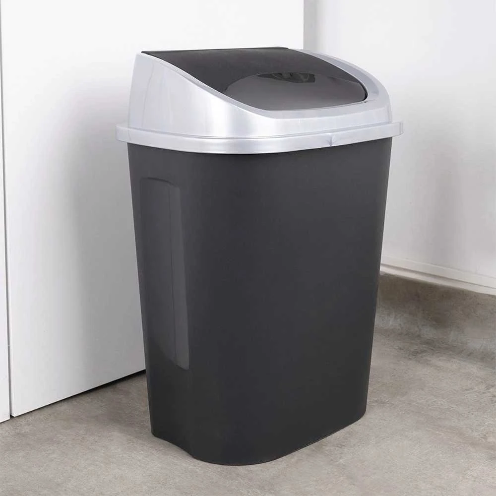 Vilde Plastikinis šiukšlių dėžė 25 l juodas