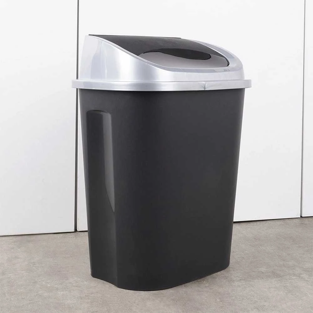 Vilde Plastikinis šiukšlių dėžė 25 l juodas