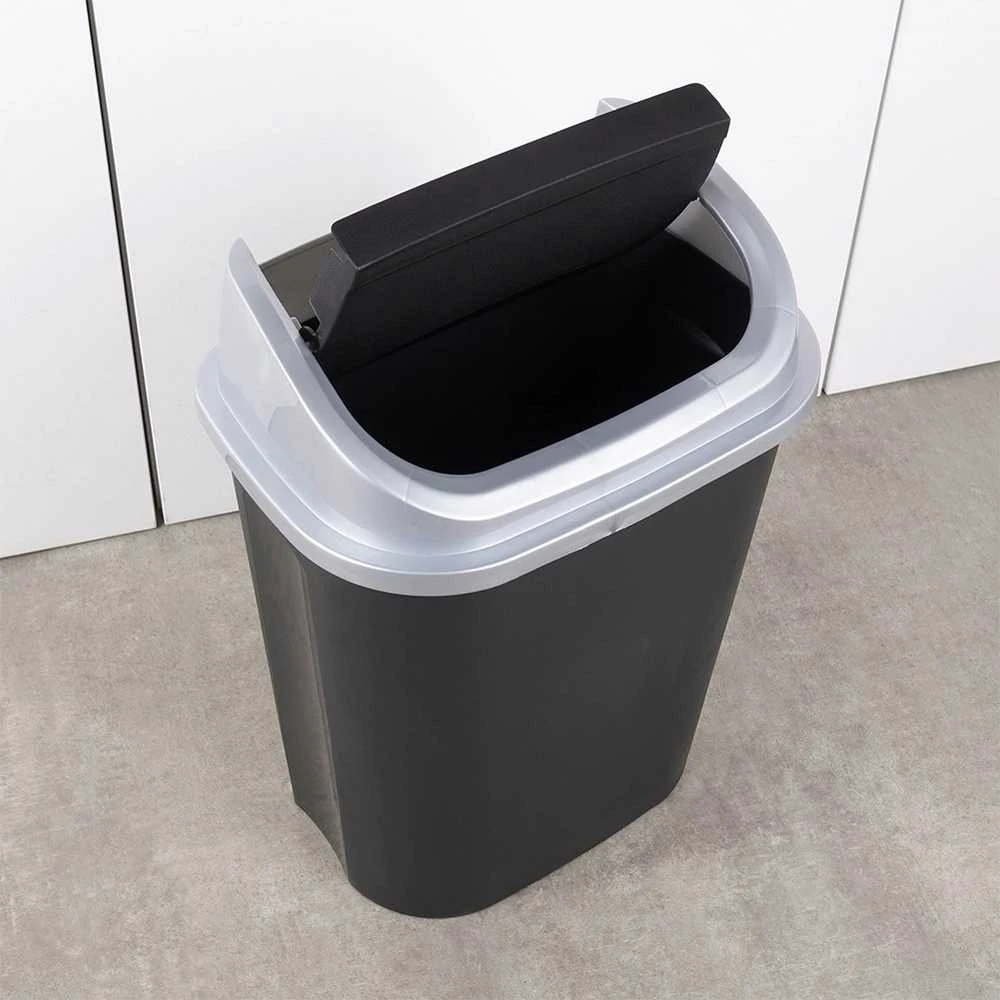 Vilde Plastikinis šiukšlių dėžė 25 l juodas