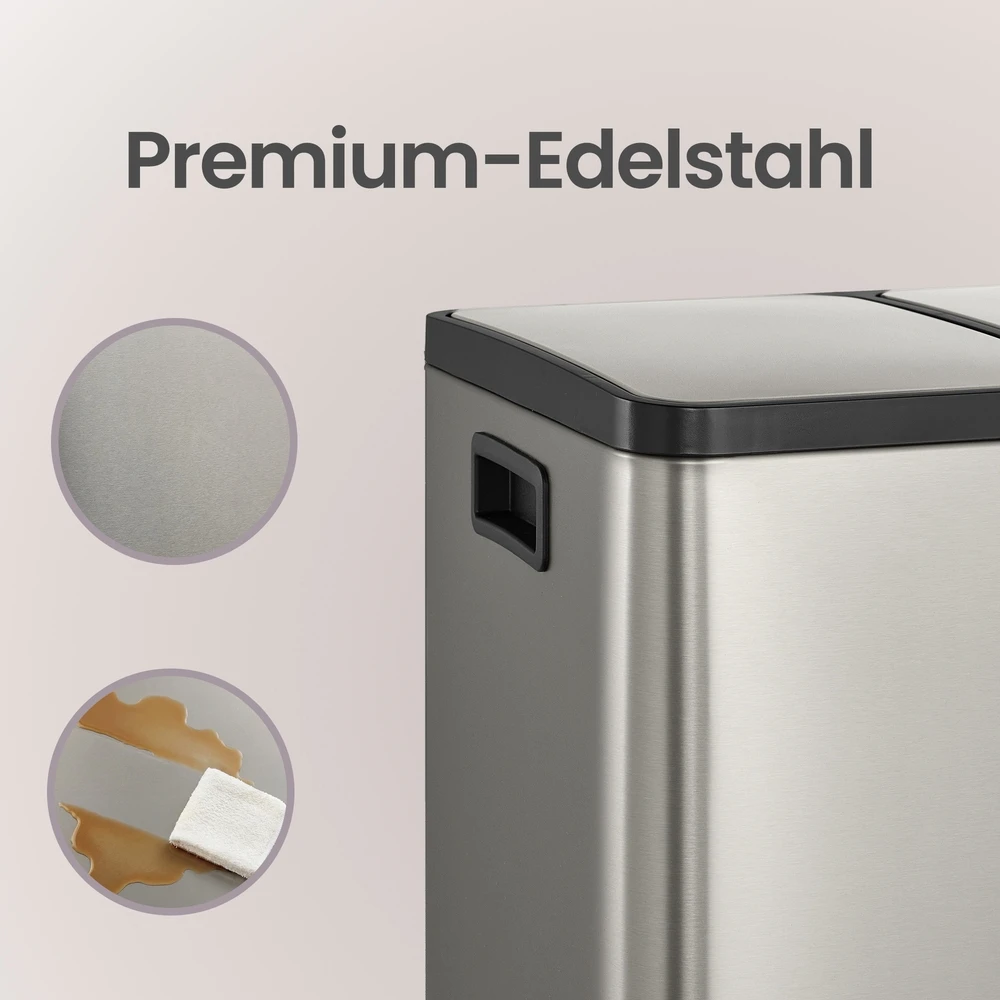 Šiukšliadėžė 3 x 18 l