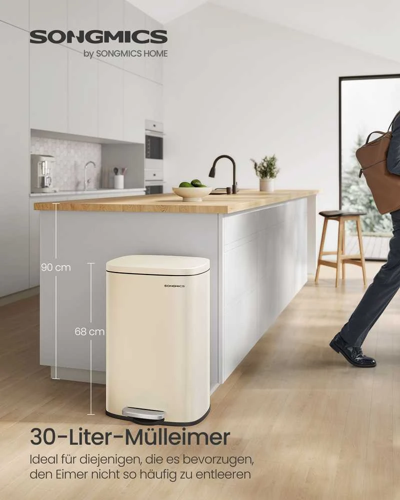 Songmics Šiukšliadėžė 50 l