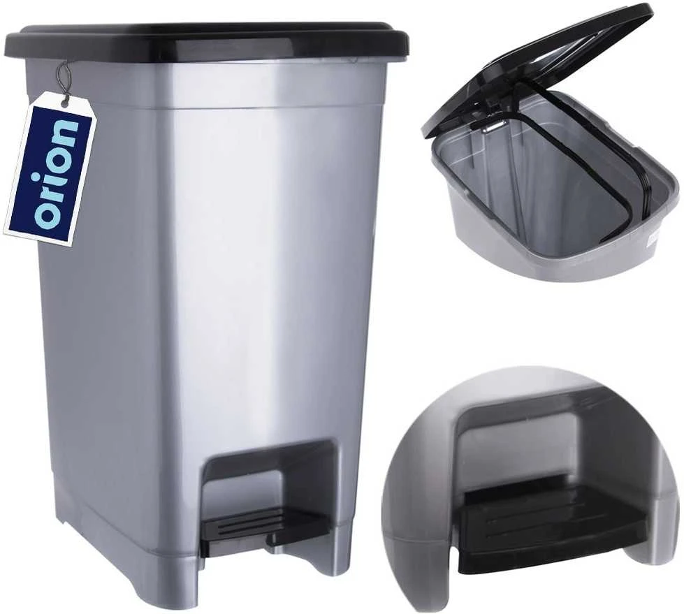Orion Plastikinė šiukšliadėžė su pedalu 10 l siaura