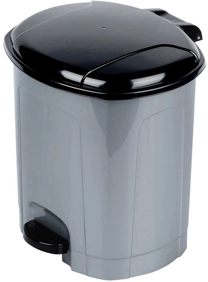 Berilo Šiukšlių dėžė su pedalu 11.5 l pilka