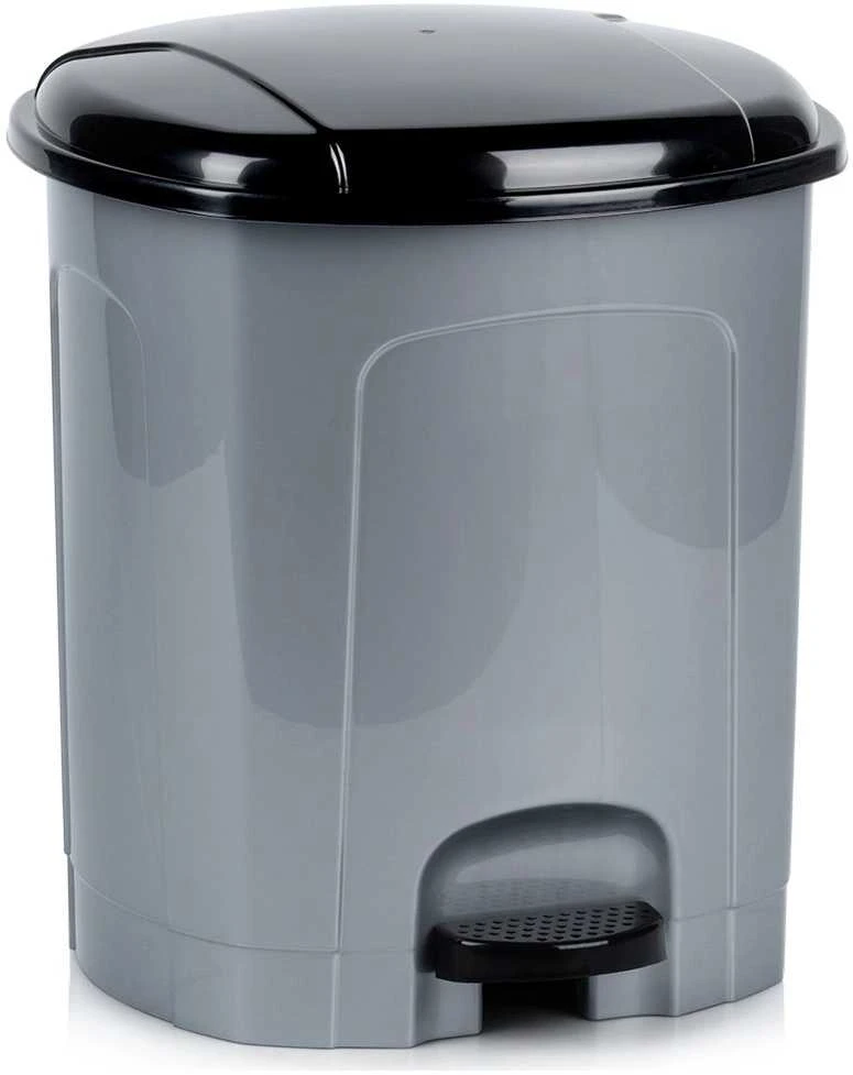 Berilo Šiukšlių dėžė su pedalu 11.5 l pilka