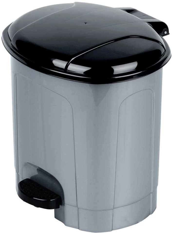 Kela Plastic pedal bin pilkas 5.5 l