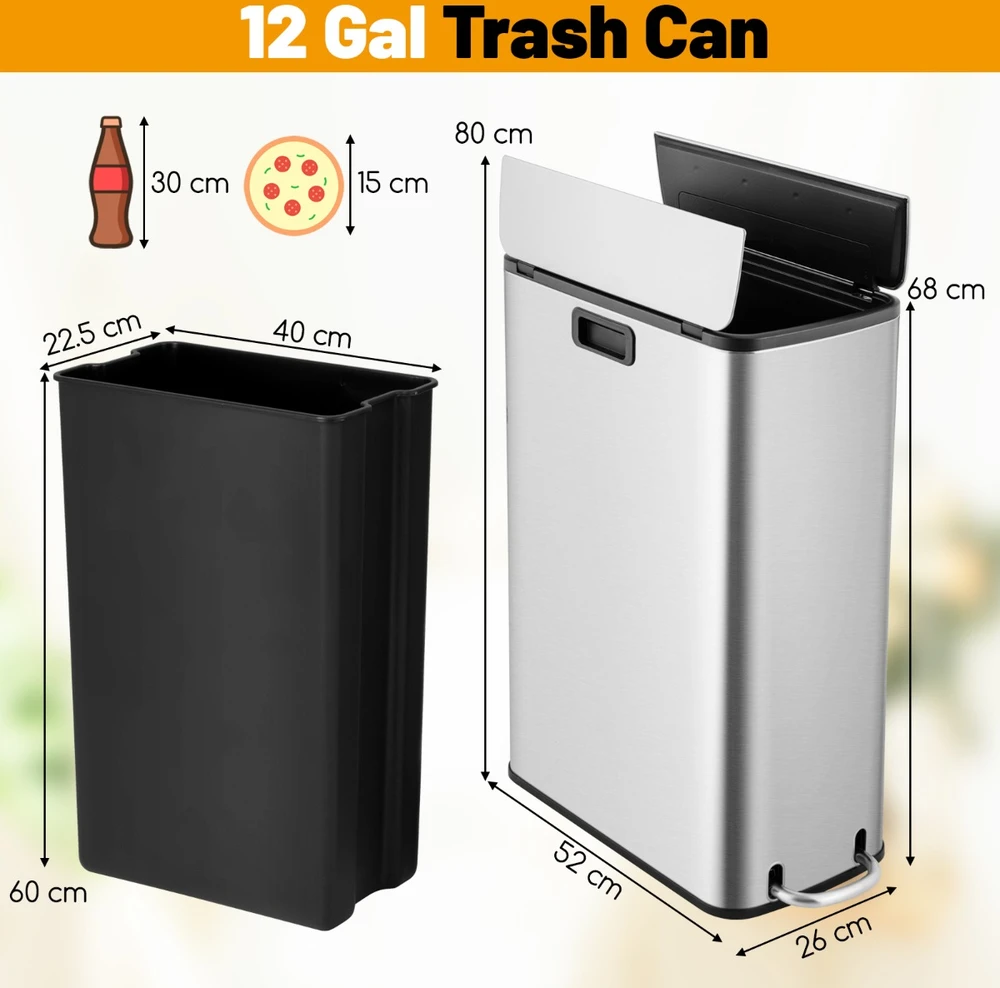 Šiukšlių dėžė 45.4 l