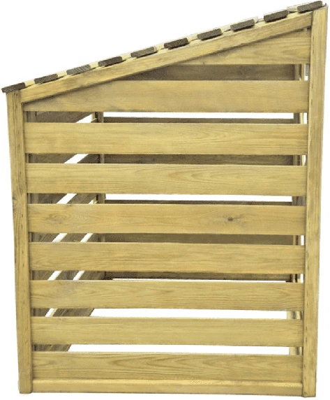 Šiukšlių konteinerio stoginė 240 l konteineriui, 78 x 92 x 122 cm