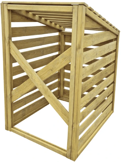 Šiukšlių konteinerio stoginė 240 l konteineriui, 78 x 92 x 122 cm