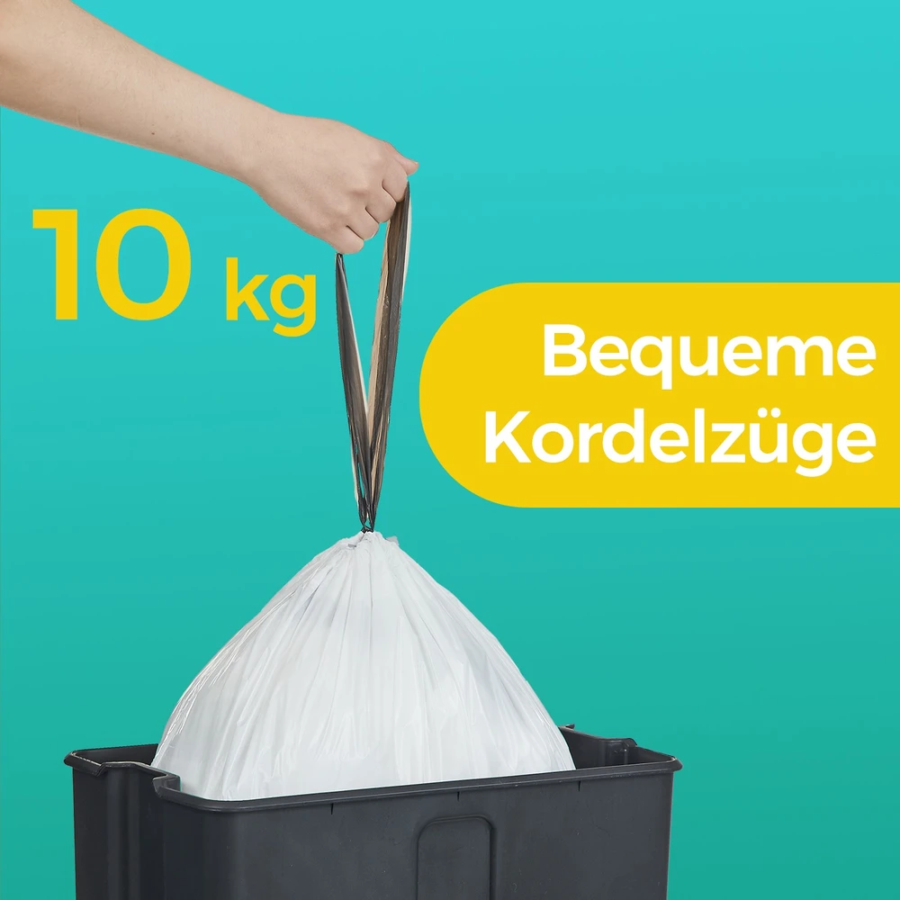 SONGMICS šiukšlių maišai 15–20 litrų su raišteliu 3 x 40 vnt.