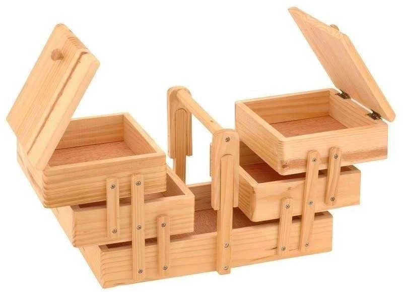 Excellent Houseware medinė papuošalų dėžutė