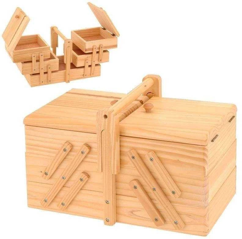 Excellent Houseware medinė papuošalų dėžutė