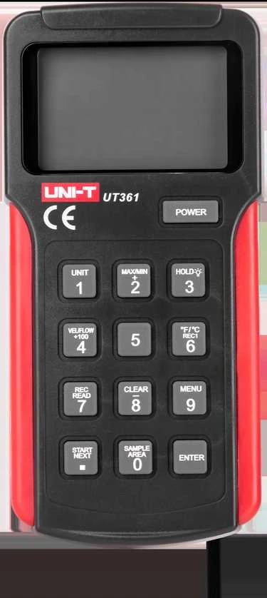 Anemometras su temperatūros matavimo funkcija Uni-t UT361