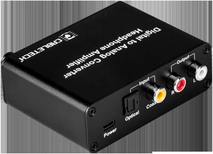 Cabletech Garso keitiklis iš optinio skaitmeninio signalo į analoginį su jungtimi ausinėms