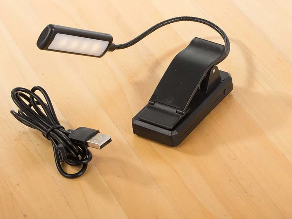 Skaitymo lempa su klipsu 9 LED, 3 šviesos režimai