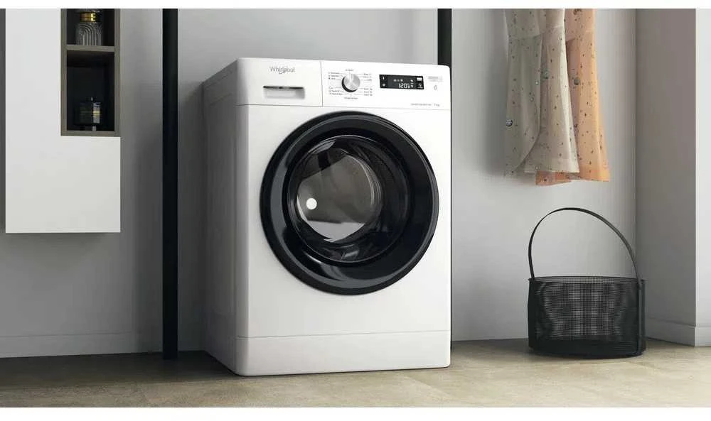 Priekinio Pakrovimo Skalbimo Mašina - Whirlpool 7kg 1200 RPM, Balta
