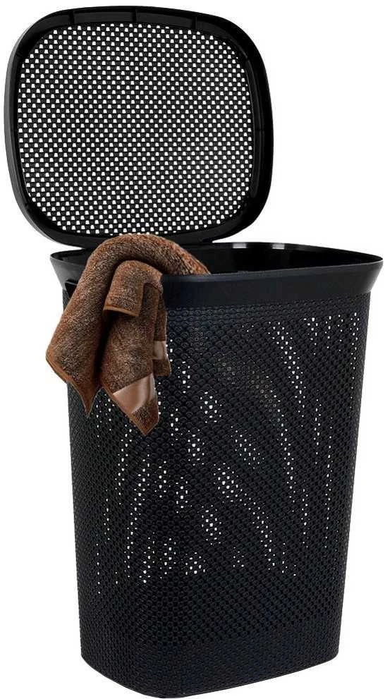 Bathroom Solutions Skalbinių krepšys 60 l Juodas