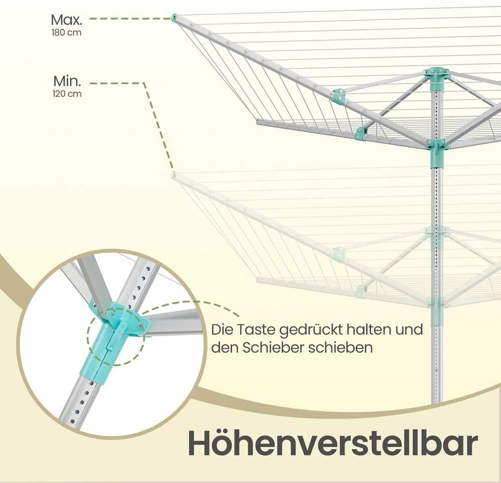 Songmics Skalbinių džiovyklė 40 m