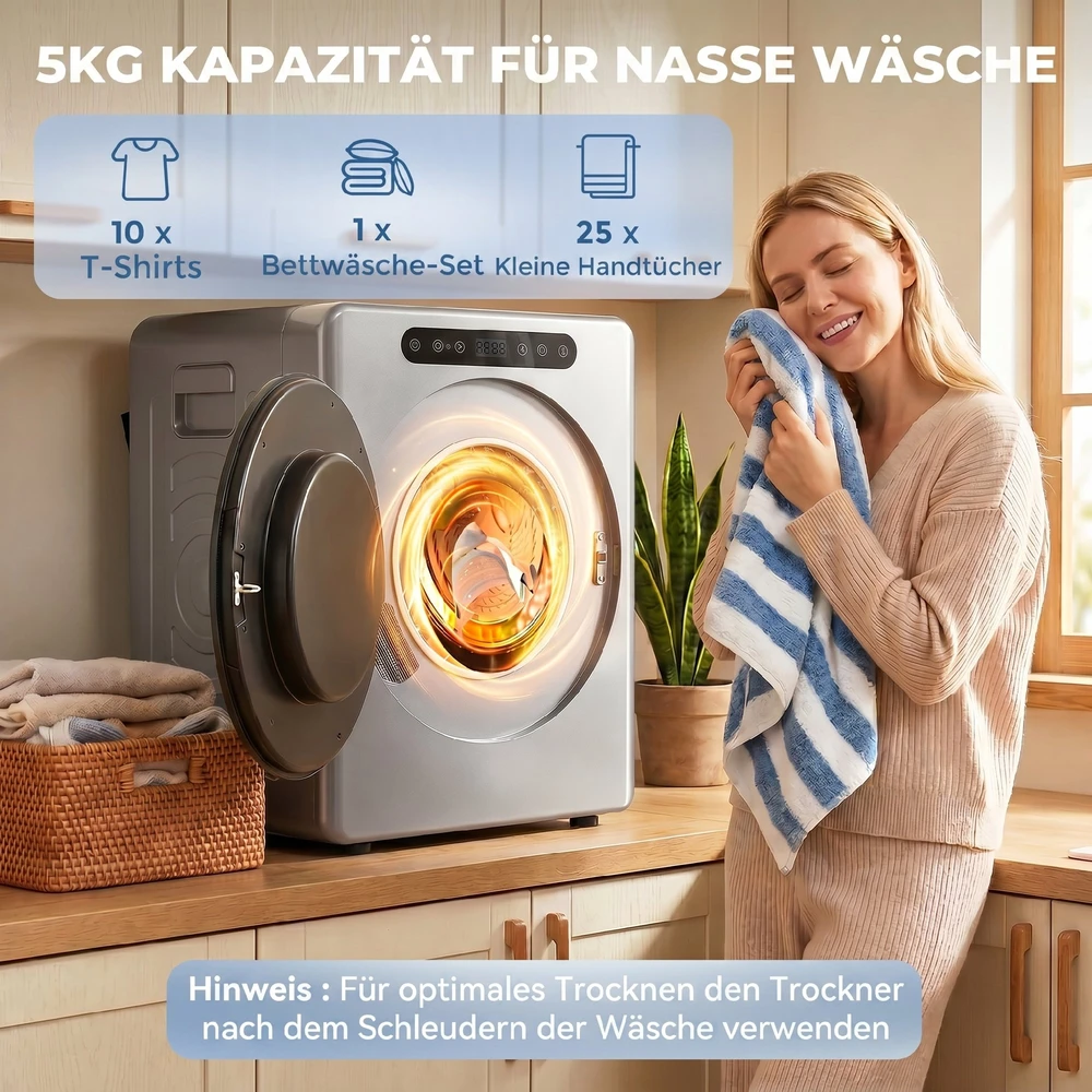 Skalbinių džiovyklė 5kg