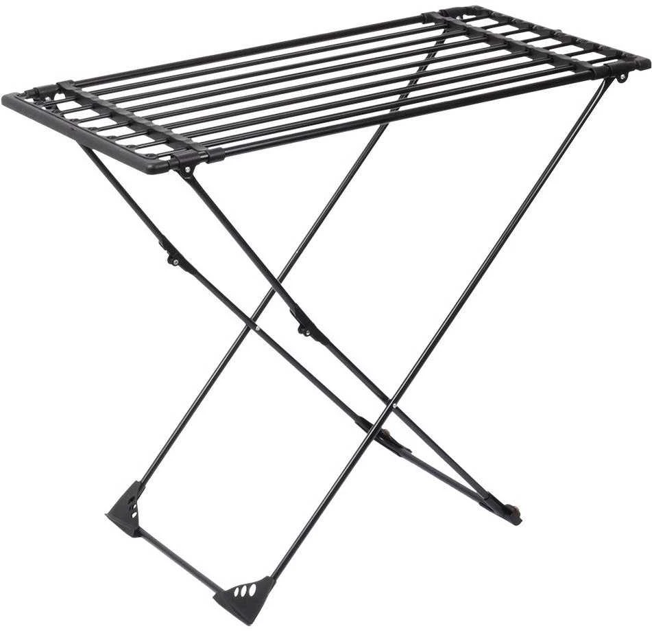 Vilde Skalbinių džiovykla metalinė juoda pailginama XXL 110-189 cm