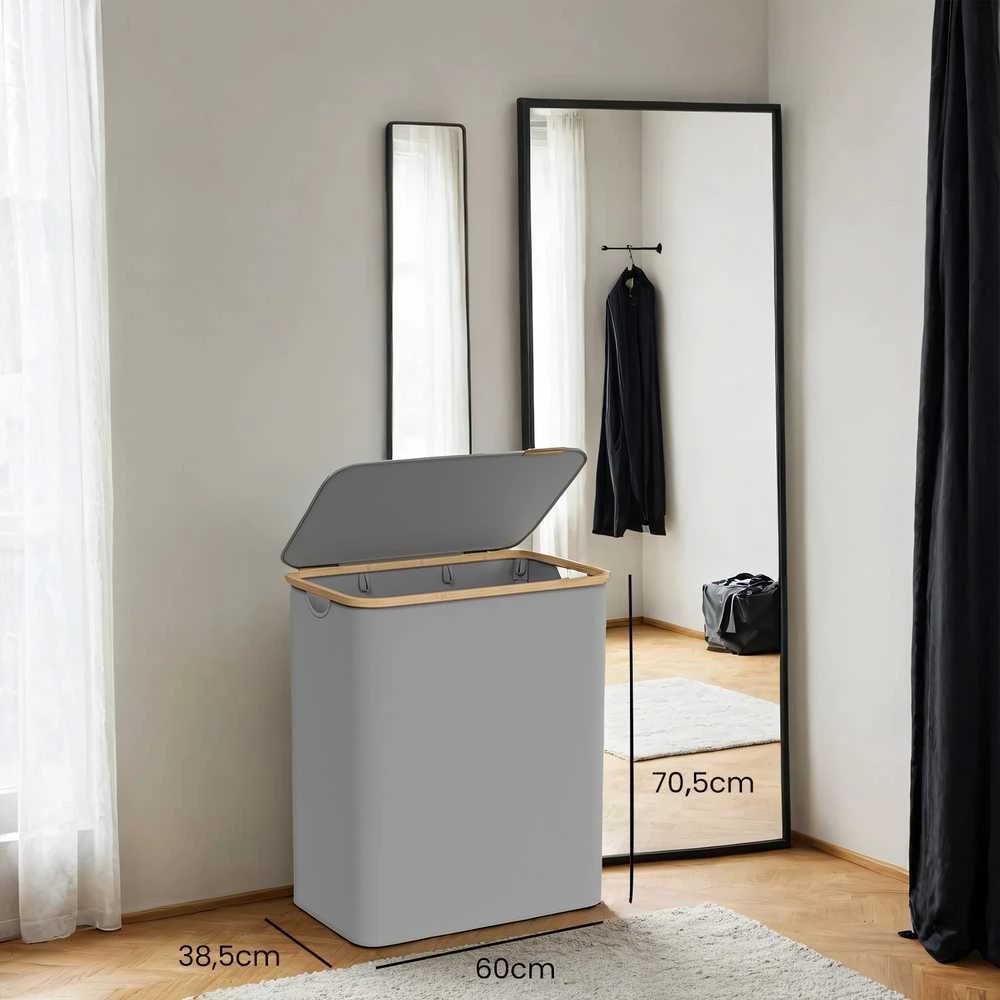 Songmics Skalbinių krepšys 60 x 38,5 x 70,5 cm, 20 kg