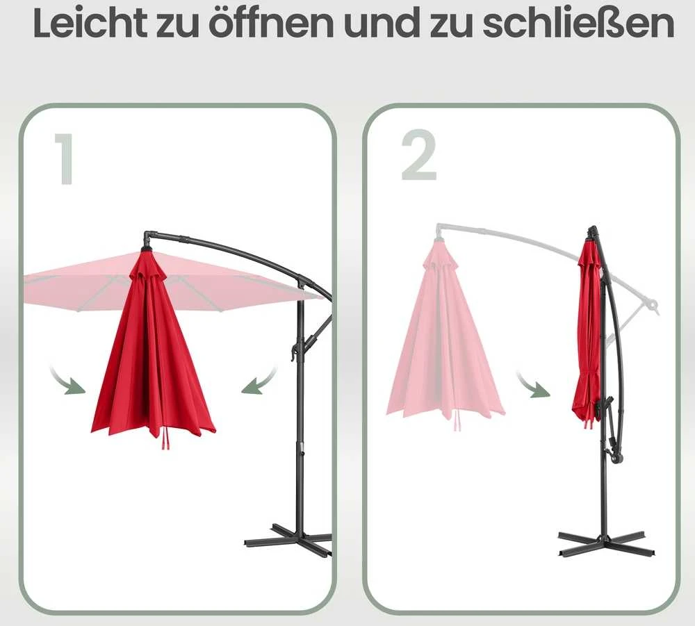Songmics Skėtis Ø 300 cm