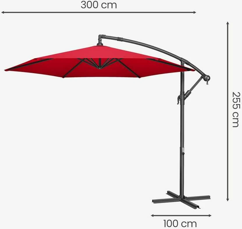 Songmics Skėtis Ø 300 cm