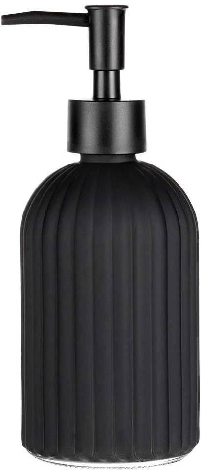 Aptel Vilde Stiklinis dozatorius muilui 400 ml Juodas