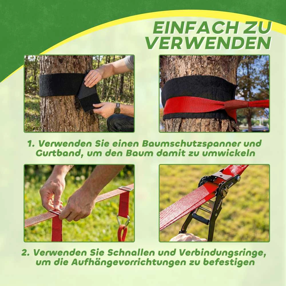 Slackline rinkinys 10 m 1 vnt.
