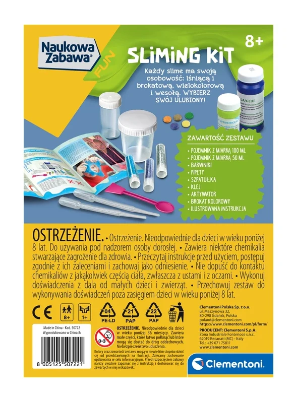 Clementoni Slime eksperimentų rinkinys