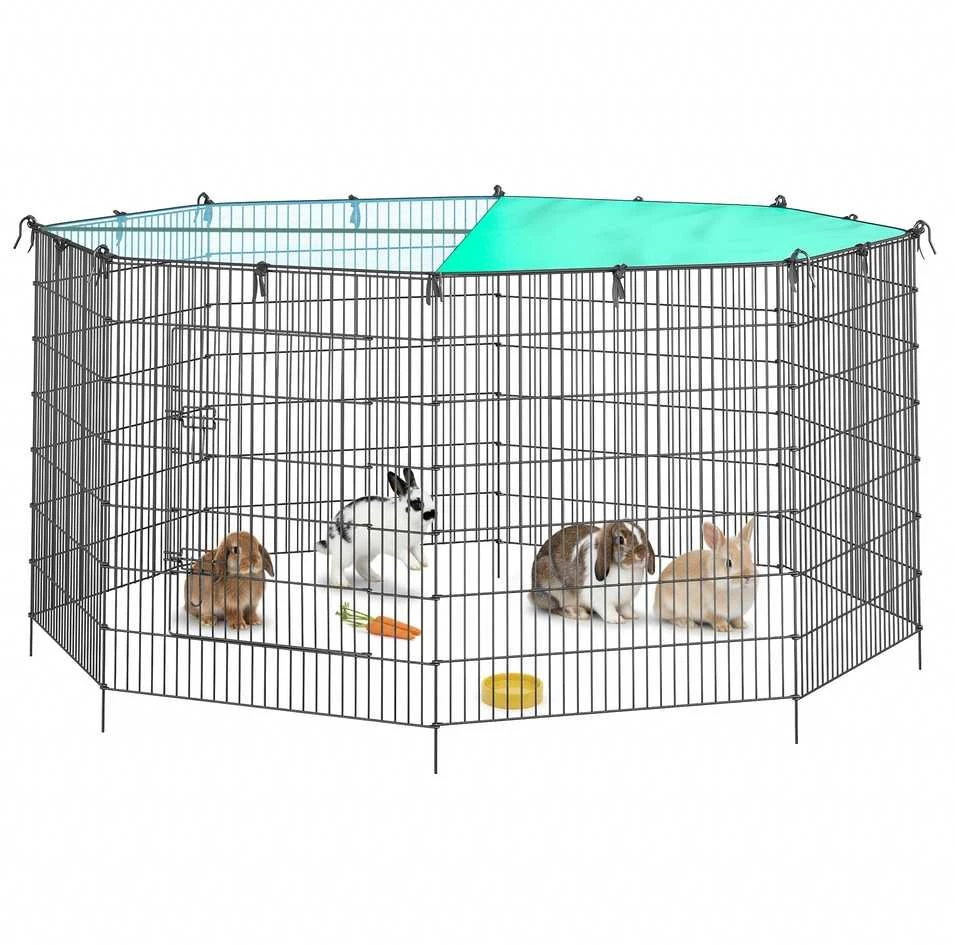 Songmics Smulkių gyvūnų aptvaras 175×175×80 cm 8 vnt.