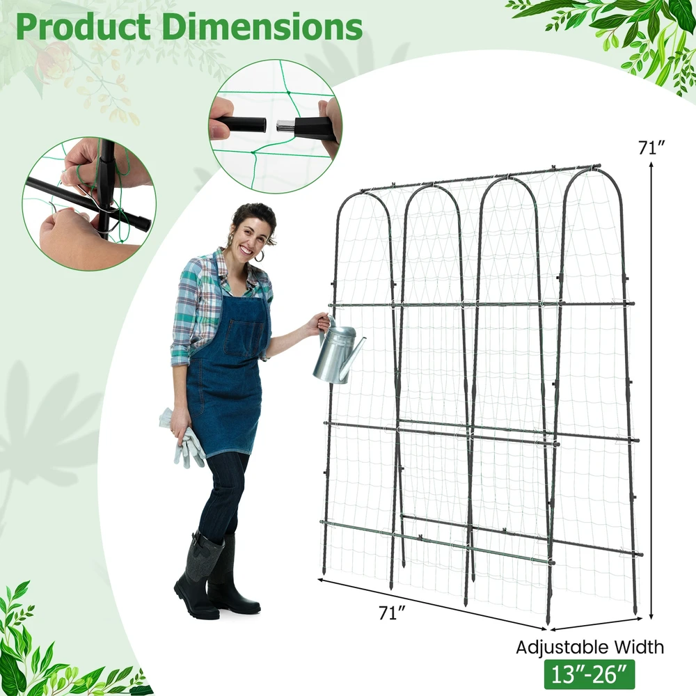 Sodo arka 180 x 32–65 x 180 cm