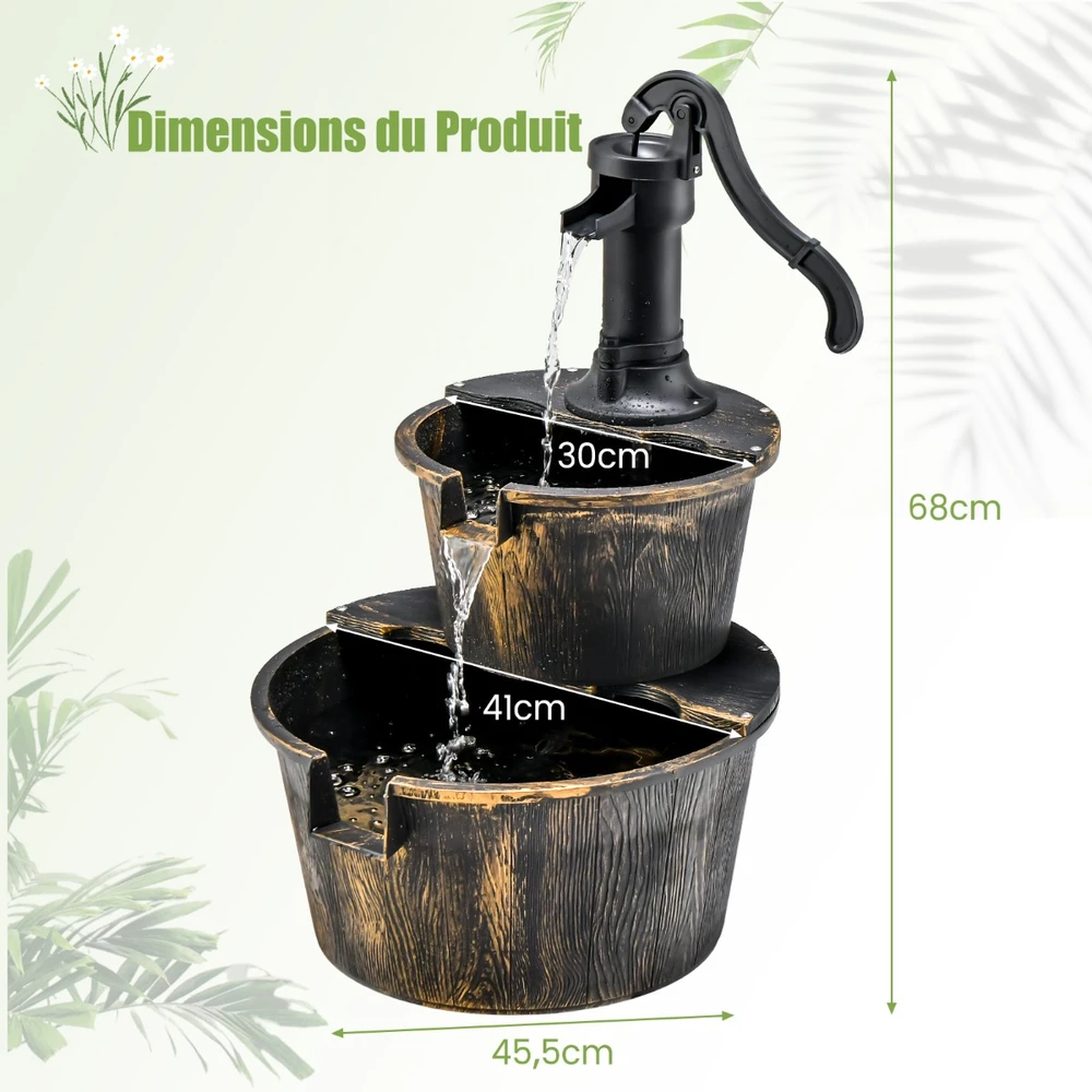 Sodo fontanas 45.5 x 41 x 68 cm