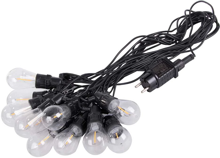 Sodo girlianda 10 LED lempučių IP44 atsparumas, 10 m
