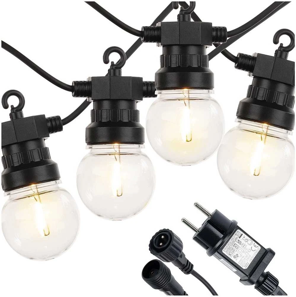 Vilde LED lauko girlianda 9,5 m - 20 LED lemputių - Sodo apšvietimas