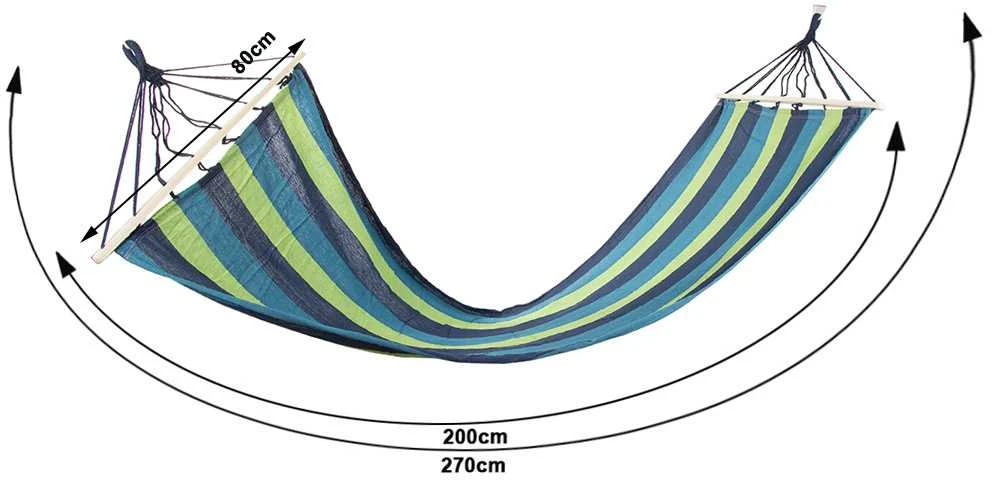 Verk Group Sodo hamakas su mediniu rėmu 200x80 cm
