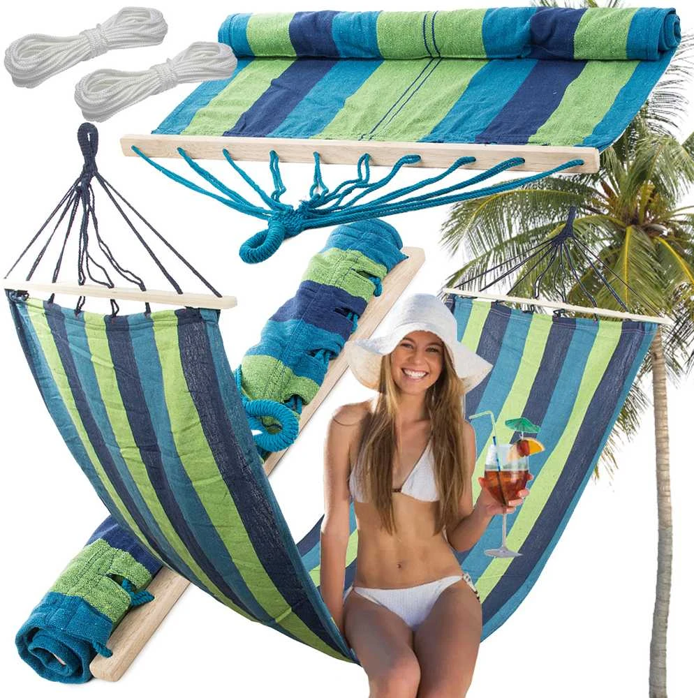 Verk Group Sodo hamakas su mediniu rėmu 200x80 cm