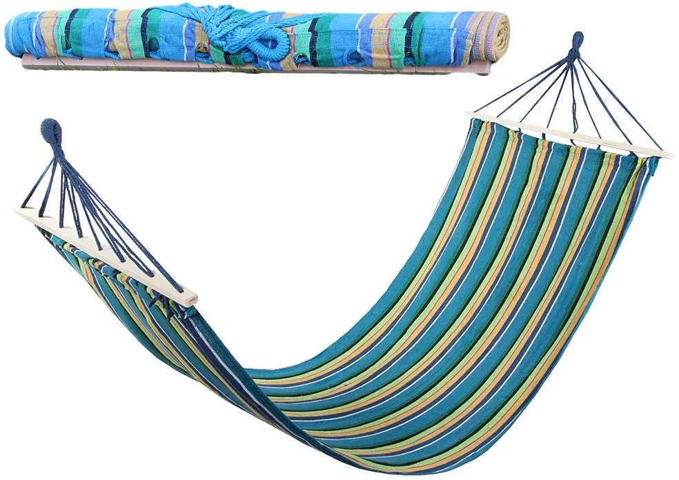Verk Group Sodo hamakas su mediniu stovu 200x80 cm