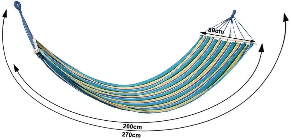 Verk Group Sodo hamakas su mediniu stovu 200x80 cm