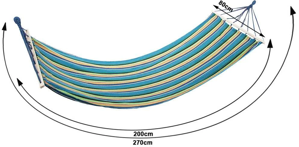 Verk Group Sodo hamakas su mediniu stovu 200x80 cm