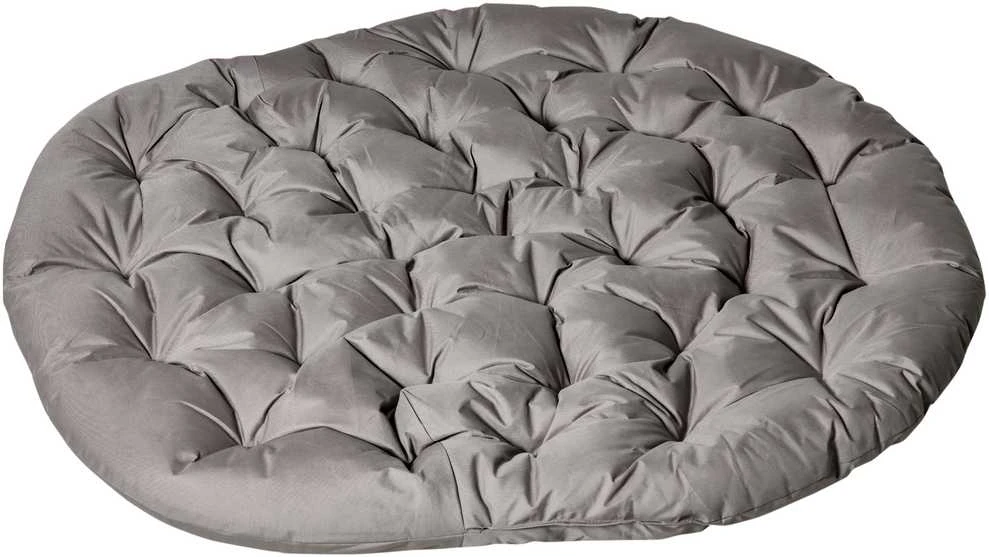 Outsunny Papasan sodo kėdė, 2 krepšiai, pagalvėlė, ovalus poilsio krėslas, sulankstomas, balkonui, terasai, smėlio spalvos, plienas, 118x75x139 cm