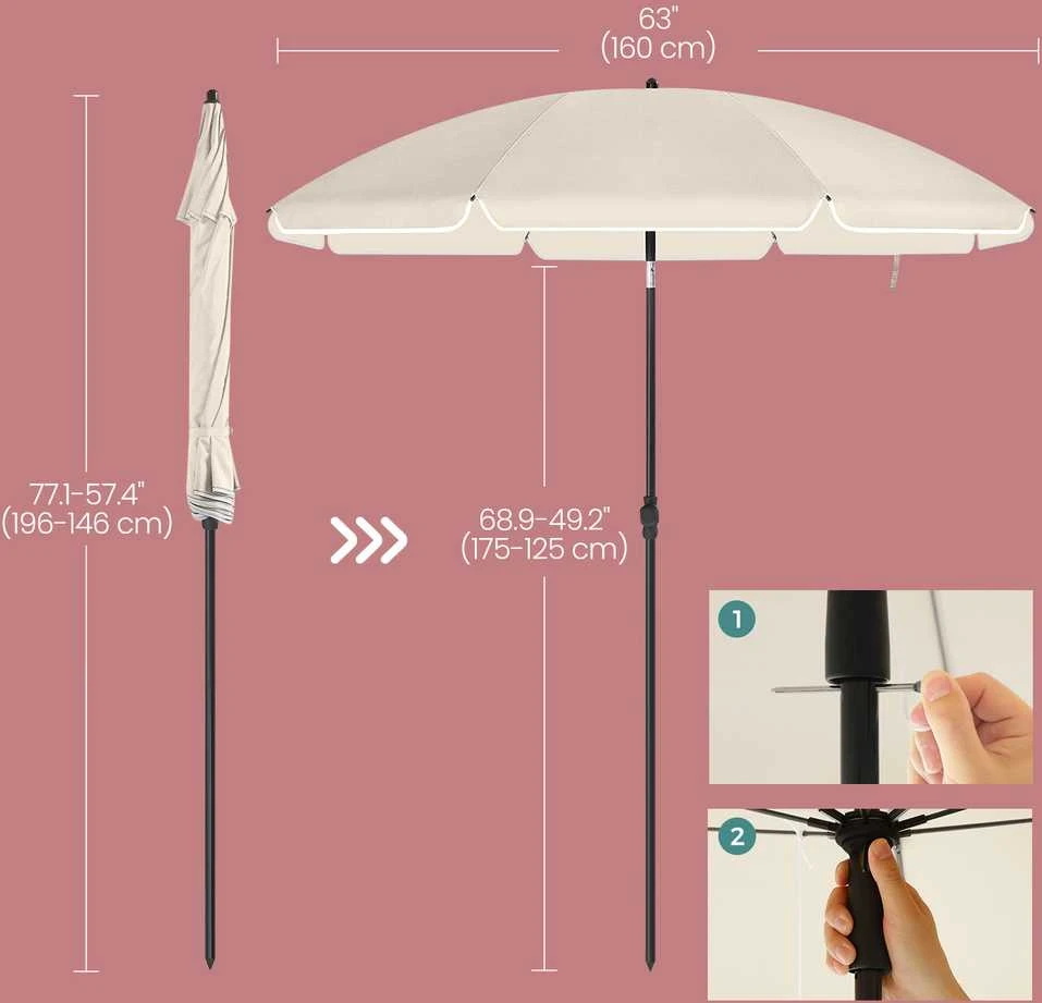 Songmics Sodo skėtis 160 cm