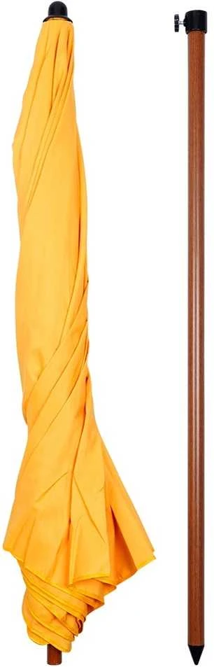 Ambiance Sodo Parasol 200 cm - Geltonas, reguliuojamo aukščio, stabilus