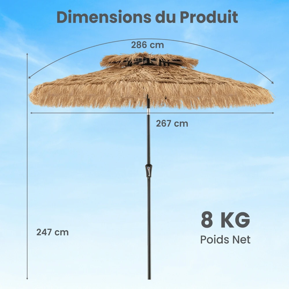 Sodo skėtis 267 cm