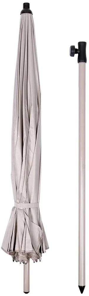 Probeach Sodo Parasolė Reguliuojama 190 cm Pilka