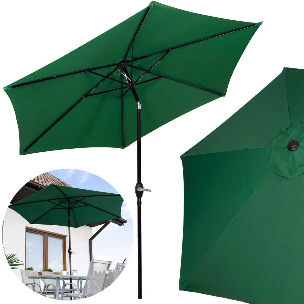 Sodo skėtis Springos GU0033 250 cm tamsiai žalias