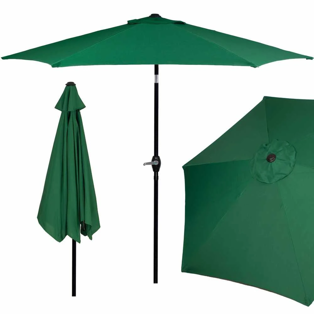 Sodo skėtis Springos GU0033 250 cm tamsiai žalias