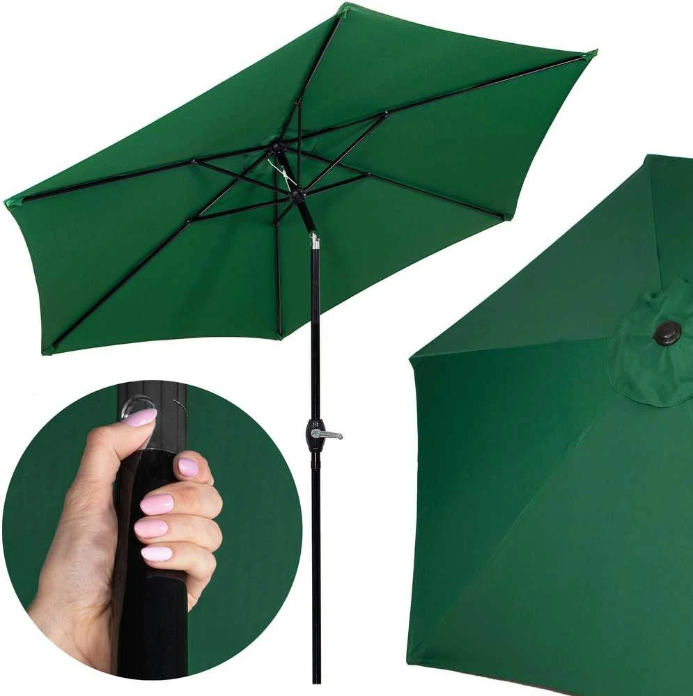Sodo skėtis Springos GU0033 250 cm tamsiai žalias