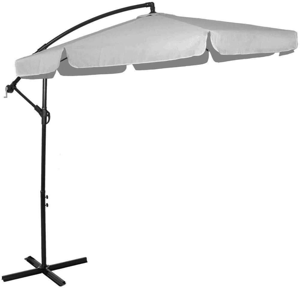Sodo skėtis Springos GU0042 šviesiai pilkas 300 cm