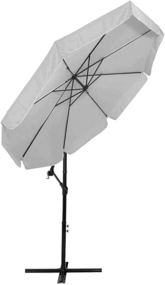 Sodo skėtis Springos GU0042 šviesiai pilkas 300 cm