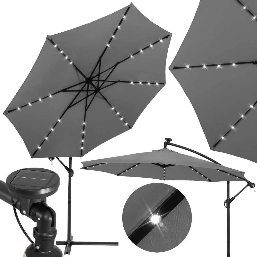 Sodo skėtis su LED ir saulės baterija Springos GU0046 300 cm